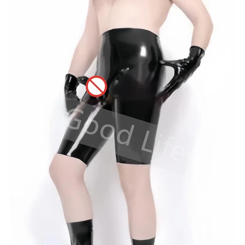 Boxer Shorts Modal - El yapımı Erkekler Siyah Seksi Lateks