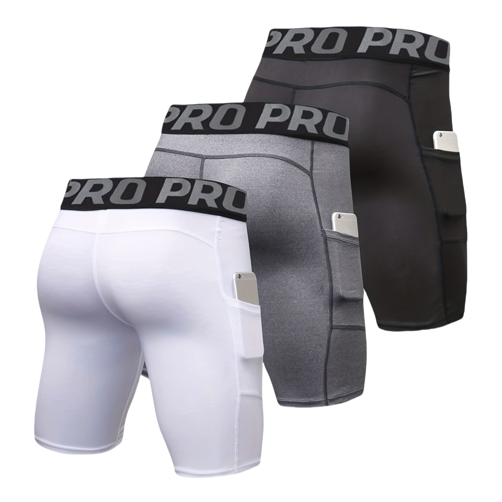 3'lü Paket Erkek Cepli Kompres - Compression Shorts Athletes incelemesi ve fiyatı